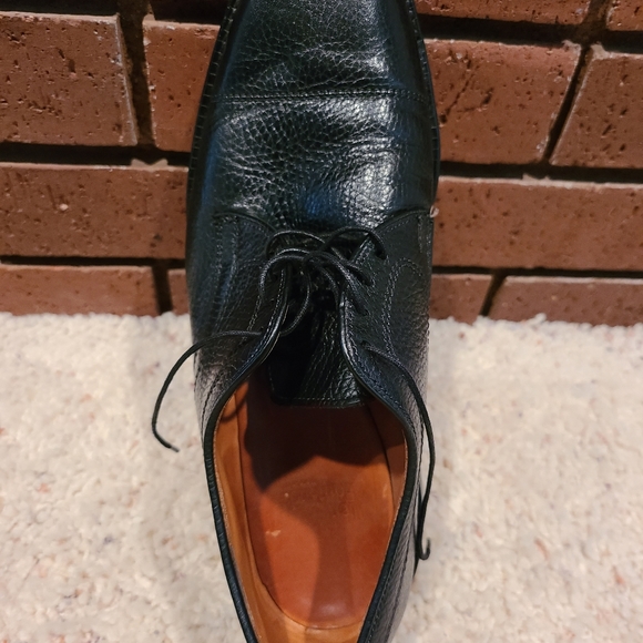Allen Edmonds Becker Black Cap-Toe Oxford Lace-Up Dress Shoes Size 9 D - Picture 6 of 15